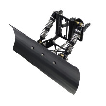 Schneeräumgerät Schneepflugblatt aus robuster Aluminiumlegierung, Zubehör für 1/18 RC-Modellautos, Schwarz
