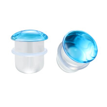 1 pár 3-25MM jednoduché rozšířené špunty do uší, tunely, skleněné ušní měřidla, protahování ušních lalůčků, piercing