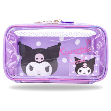 Anime Kuromi waterdichte PVC make-uptas met holografisch blauw design