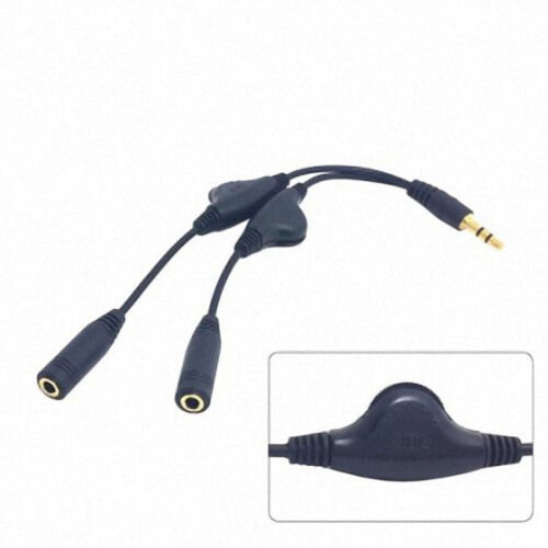 Καλώδιο διαχωριστή Y ακουστικών CY3.5mm στερεοφωνικού αρσενικού σε διπλό θηλυκό 3.5mm