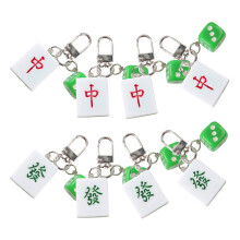 FRCOLOR keychain jewelry rack display for mahjong, 8 pcs