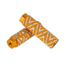 1 Pair Axle Rear Foot Pegs Footpegs Universal Aluminum Alloy for BMX MTB Bike Bicycle 3/8" Axles Gold Tone