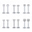 12 τεμάχια/σετ 16 γραμμαρίων, δαχτυλίδια χειλιών με σφαιρίδια, δάχτυλα, κυβικά 1