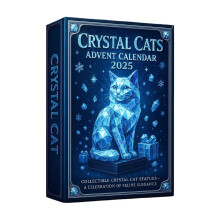 Calendrier de l'Avent Crystal Cat 2025 – Surprises interactives quotidiennes, décorations de Noël élégantes et cadeau festif – Compatible
