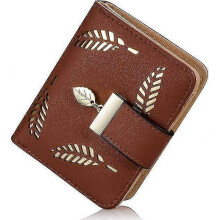 Portefeuille pour Femme(Caf), Petit Porte Monnaie Femme Cuir Pliable avec Titulaire de la Carte de crdit Cash ID, Porte-Monnaie zipp Sacs d'argent