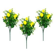 Lot de 3 décorations artificielles en forme de citronnier pour table d'appoint de cuisine