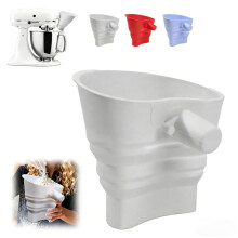 Funail Plúir Silicone Fillte – Gob Inchlaonta do Mheascthóirí, Cumascóirí & Bácáil, Grád Bia, Fillte, Éasca le Glanadh, Dearg