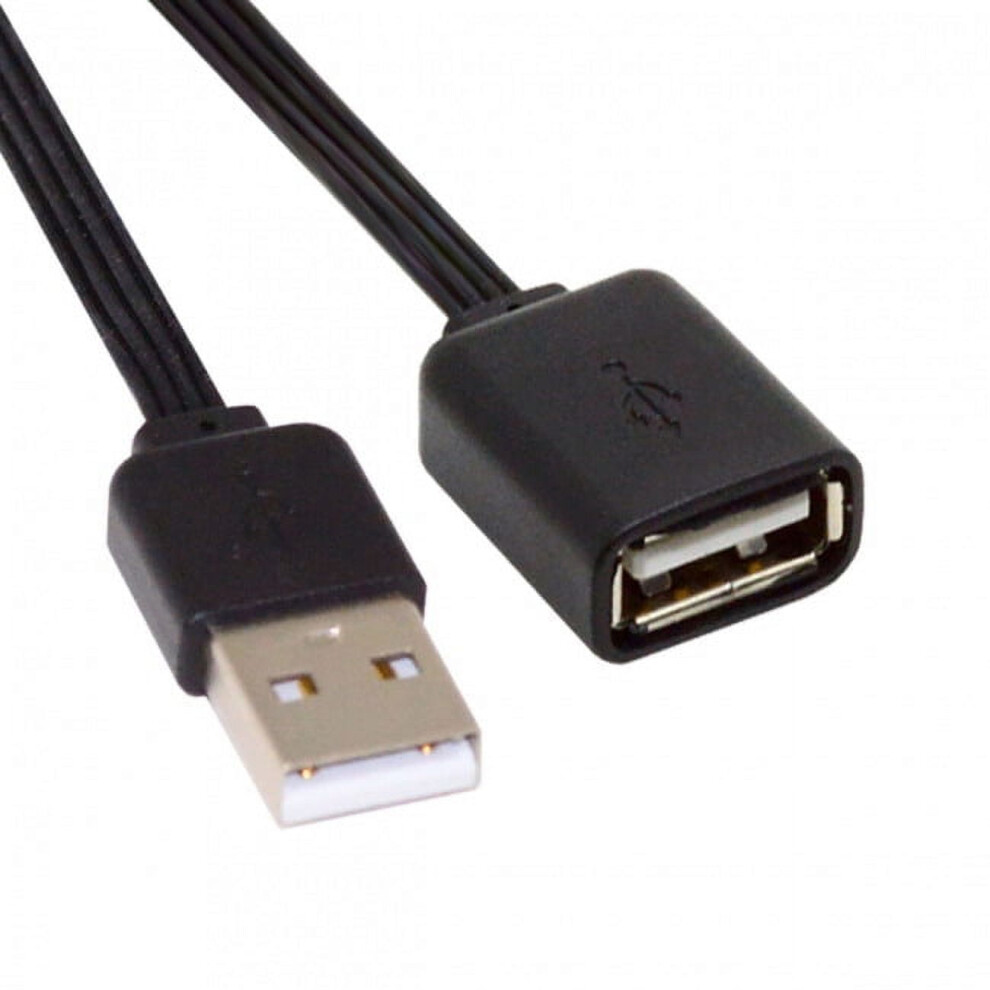 Cy 13Cm Usb 2.0 Type-A Male To Type-A Male Female Data Flat Slim Fpc Cable For Fpv Disk Phone 9028731086705