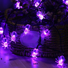 Halloween Lights, 20 LED Spider String Lights Halloween String Lights for Outdoor Indoor Decor Halloween Lighting for Yard Home Party Decorations
