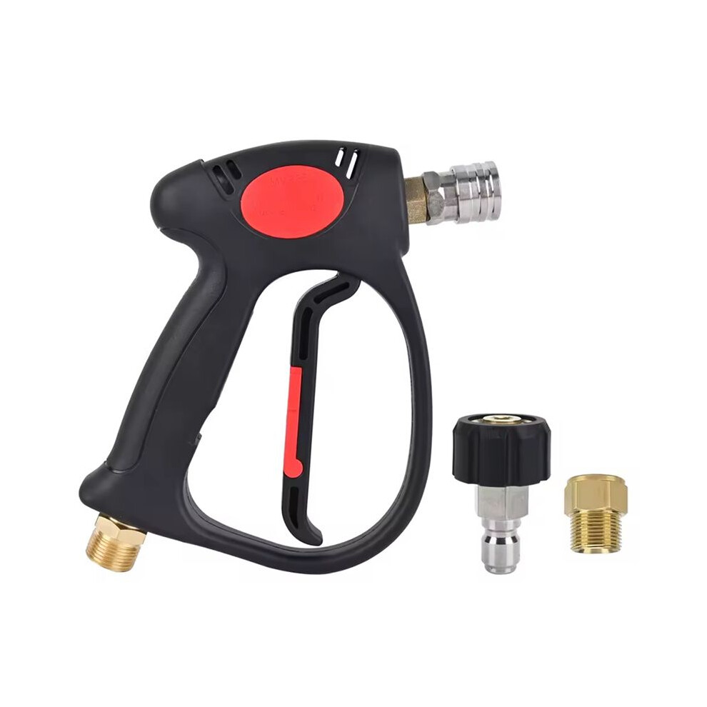 Pressure Washer Swivel Gun With M22 Inlet-14Mm To 4500Psi - With 3/8Inch Quick Connect,Pressure Washer Foam Cannon 4711066112359
