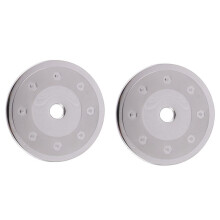 2PCS Stainless Steel Fuel Tank Cap Gas Box Cover Car-Styling Accessories for 206 207 C2