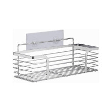 Shower Soap Holder, Bathroom Stainless Steel Shower Storage Rack SUS304 Shower Shampoo Holder Diamond-Free Shower Rack Diamond-Free Shower Rack R