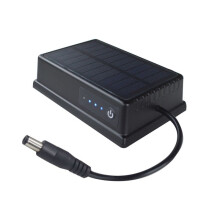 Solar Magnetic Portable Battery Waterproof 12V Power Bank Supply 9600mAh Plug for Wireless Rear Cam Outdoors