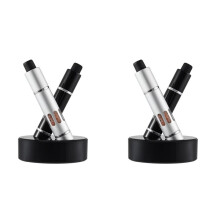 4X Practical Thumb Push Button Pepper Grinder Aluminum Alloy Tool Salt Sea Spices External Grinding Spring Steel Mill