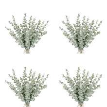 72 Pieces of Eucalyptus Stems Artificial Eucalyptus Leaf Stems True Gray Green Touch Leaf Branches