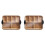 2X Tábua de Corte de Bambu com Tampa, Alças Pretas, 11 X 14 Polegadas - Perfeita para Charcutaria, Lanches e Muito Mais 1
