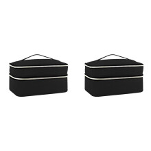 2X Organisatortas voor Naaibenodigdheden, Opbergtas voor Accessoires voor Naaidoos met Dubbele Laag,A