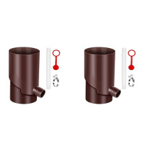 2X Kit de Collecte D'Eau de Pluie Résistant Aux UV et Aux Intempéries Kit de Dérivation de Baril de Pluie Barils de Pluie Portables pour Collecter
