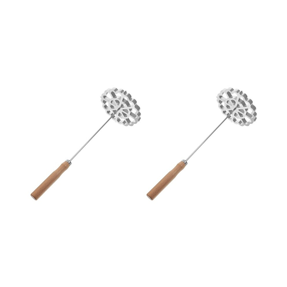2X Bunuelos Mold With Handle, Swedish Rosette Maker Timbale Rosettes Cookie Mold Aluminum Waffle Mold 6031170320739