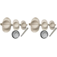 6X Dumpling Maker, Empanadas Press Mold Maker Set with Dough Cutter and Stuffing Spoon, Empanada Molds