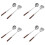 4X Espátula Wok e Conjunto de Ferramentas de Concha, Espátula de 17 Polegadas para Wok, Espátula Wok de Aço Inoxidável 1