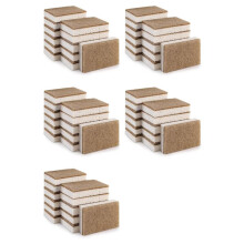 Eco-Friendly Natural Sponges for Dishes 60 Pack - Biodegradable Kitchen Sponge with Compostable Coconut Scrubber