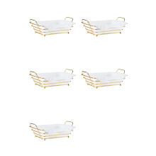 5X Bread Basket Storage Container - Fruit and Snack Box for Pantry and Desktop Decoration, Portability and Stylish