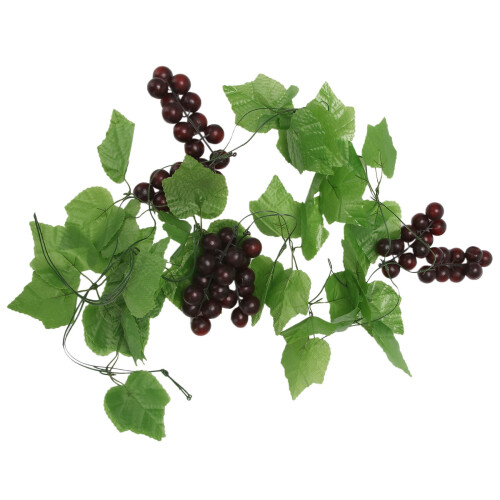 2x Artificial Grape Vine Garland Fruit for Home Garden Decoration