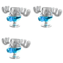 3X Conjunto de Copos de Férias de Natal, Copos de Vidro para Bebidas, Bebidas, Comporta 8 Onças