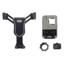 For Tesla Model S 2012-2021 Or Model X 2016-2021 Plastic Alloy Black Car Bracket Mobile Phone Holder Air Vent Mount Stand 1 Set TY