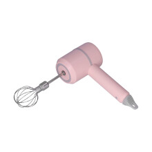 Kabelloser pinker Handmixer, 20W, abnehmbarer Stab, 1 Stunde Laufzeit