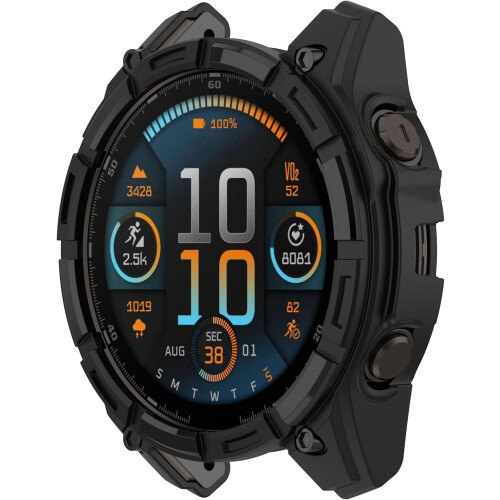 Θήκη ρολογιού Garmin Fenix8 (43/47/51mm), μαλακό κάλυμμα PC με αντιπτώσεις, κοίλος σχεδιασμός 1