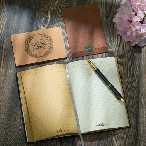 Vintage 3D Phoenix Embossed Leather Journal A5 200 Pages 1
