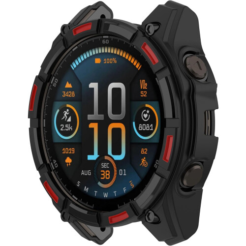 Θήκη ρολογιού Garmin Fenix8 (43/47/51mm), μαλακό κάλυμμα PC με αντιπτώσεις, κοίλος σχεδιασμός 1