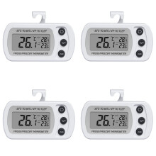 4X Digitale Vriezerthermometer LCD Waterdichte Koelkastthermometer Elektronische Huishoudthermometer