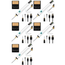 5X Kit de Brûleur de Fil Rechargeable pour la Fabrication de Bijoux, Outil de Coupe-Fil Numérique, Artisanat Du Cuir, Couture, Tissage et Enfilage B