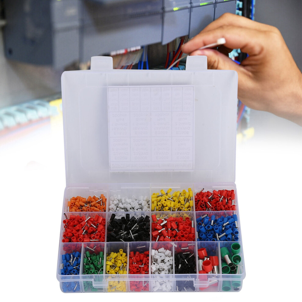 Electrical Wire Terminal Kit 2120Pcs Pp Material Fire-Resistant Connectors Set 6901390713928
