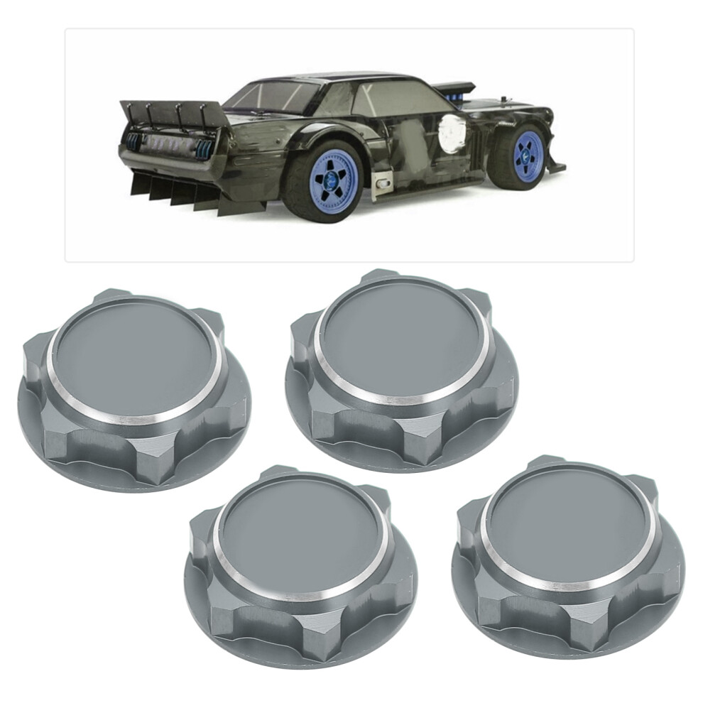 Rc Car 17Mm Aluminum Alloy Hex Wheel Nuts Dustproof Anti-Loose Titanium Gray 5011390713963