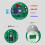 2Pcs NRF52810 Beacon Tag with Accelerometer Sensor BLE5.0  Low Power Consumption Module Ibeacon,Green+White 1