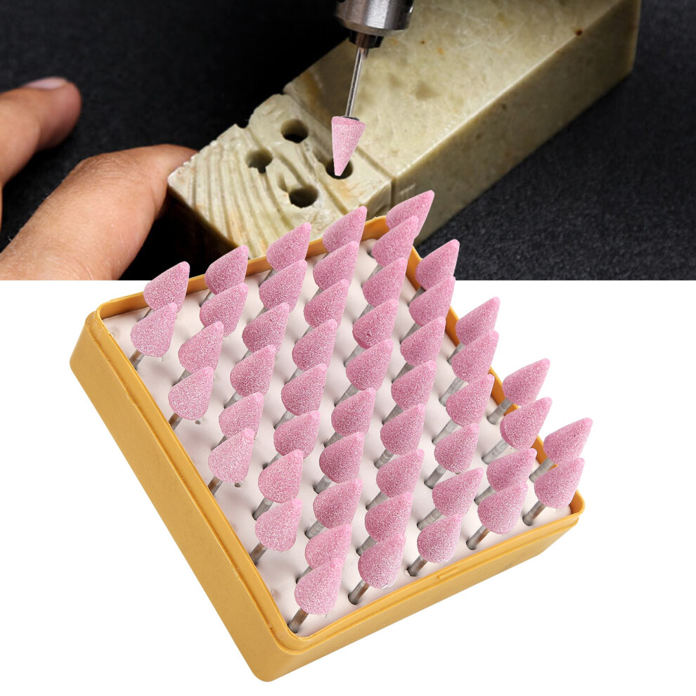 50 Pcs Ceramic Triangular Cone Grinding Bits 3X12mm Rotary Tool Accessories 4291390713939