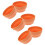6 imitatie kleibakje rond plastic 12,5 cm 3