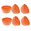 6 imitatie kleibakje rond plastic 12,5 cm 4