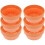 6 imitatie kleibakje rond plastic 12,5 cm 6