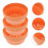 6 imitatie kleibakje rond plastic 12,5 cm 7