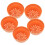 6 imitatie kleibakje rond plastic 12,5 cm 8