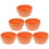 6 imitatie kleibakje rond plastic 12,5 cm 9