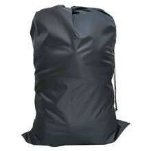 Clothes Storage Bag Dirty Laundry 31X47 2 Inch Polyester Oversized Heavy Duty with Drawstring Black Home Textile Storage