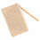 Pochette en paille beige avec fermeture éclair 1