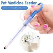 Distributeur de nourriture pour chats et chiens (eau, médicaments, lait) en plastique bleu UKFast