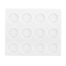 Vita silikonformar, anpassad vaxsigill, övningsform, manuell form, 17 x 14,8 cm